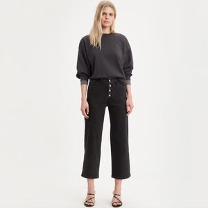 Levi's Charcoal Cropped Women's Jeans